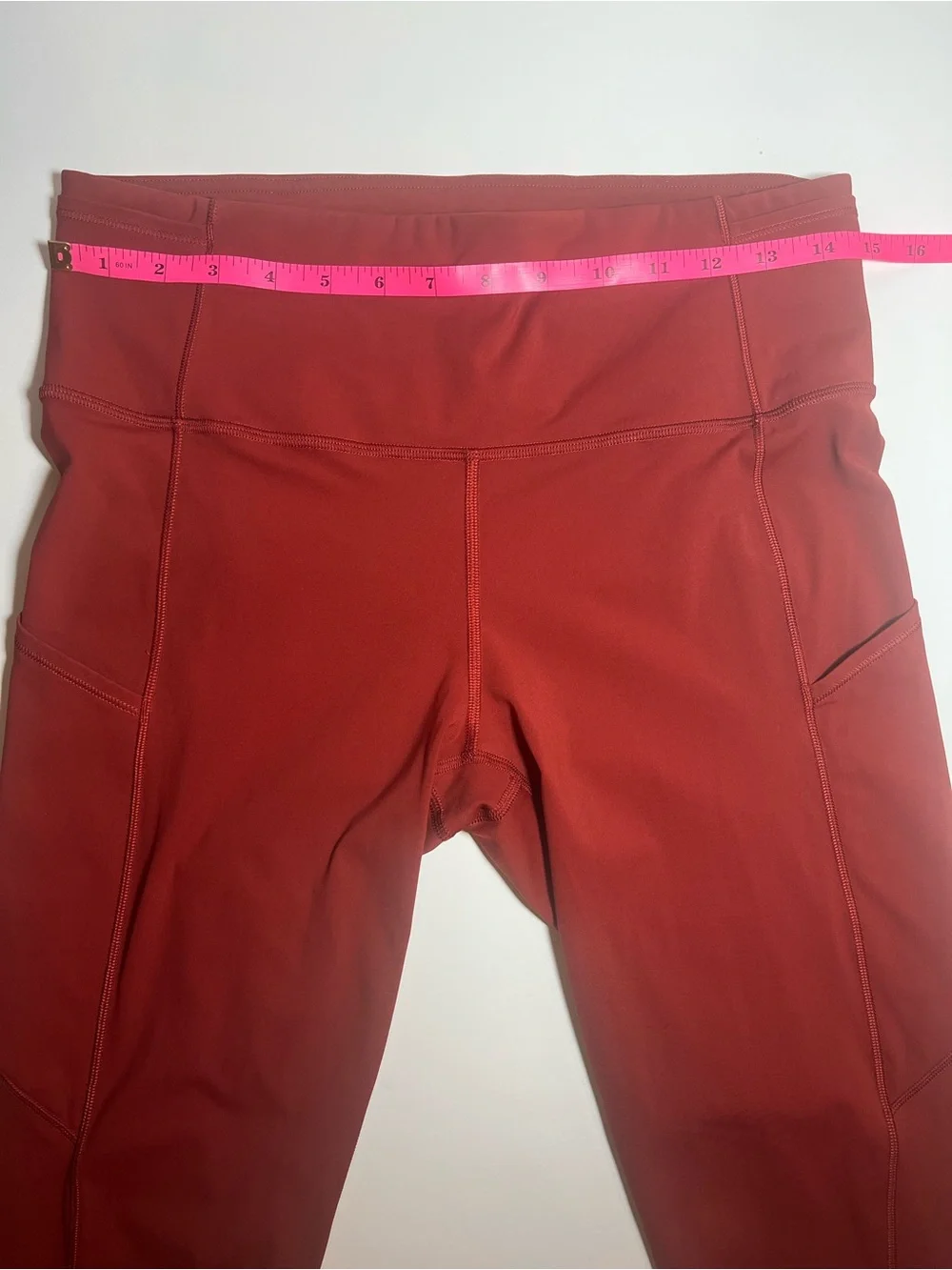 lululemon athletica High-Rise Red Pocket Leggings size 10